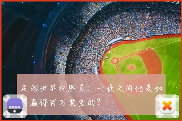 足彩世界杯胜负：一夜之间他是如何赢得百万奖金的？
